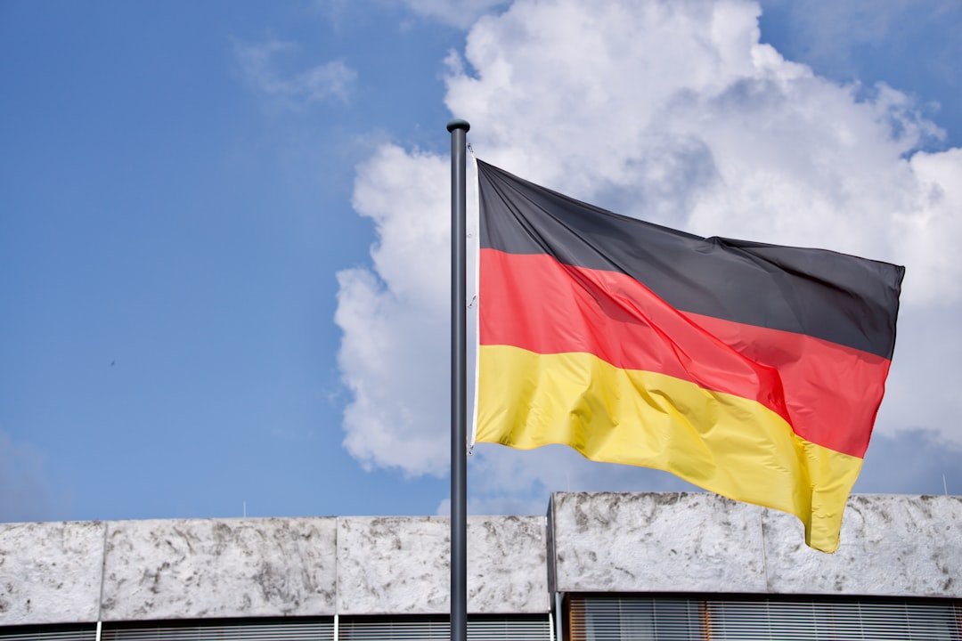 Drapeau allemand après le scrutin régional