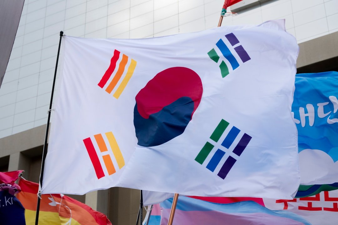 Drapeaux internationaux, illustration du sommet de Séoul